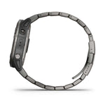 Garmin, fenix 6X Pro Solar, Watch, Watch Color: Black, Wristband: Grey - Titanium, 010-02157-23