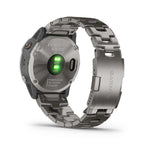 Garmin, fenix 6X Pro Solar, Watch, Watch Color: Black, Wristband: Grey - Titanium, 010-02157-23