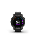 Garmin Fenix Epix Pro (Gen 2), 42mm, Sapphire, Carbon Gray DLC Titanium, Black