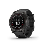 Garmin Fenix 7X Pro Sapphire Solar, Carbon Gray DLC Titanium w/Black Band