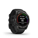 Garmin Fenix 7 Pro Sapphire Solar, Carbon Gray DLC Titanium w/Black Band