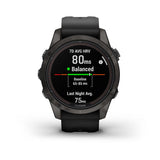 Garmin Fenix 7S Pro Sapphire Solar, Carbon Gray DLC Titanium w/Black Band