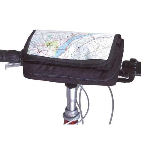 Inertia Designs, Roadtrip Handlebar Bag - Blk - Converts to Waist Pack - 10'' x 6'' x 2.5'' 142 cu.in.