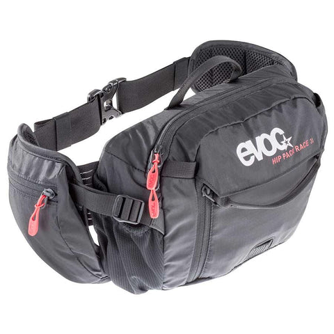 EVOC, Hip Pack Race, Hydration Bag, Volume: 3L, Bladder: Included (1.5L), Black