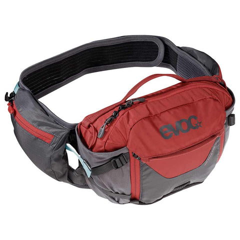 EVOC, Hip Pack Pro, Hydration Bag, Volume: 3L, Bladder: Not included, Carbon Grey/Chili Red