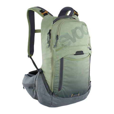 EVOC, Trail Pro 16, Protector backpack, 16L, Light Olive/Carbon Grey, SM