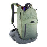 EVOC, Trail Pro 16, Protector backpack, 16L, Light Olive/Carbon Grey, LXL