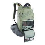 EVOC, Trail Pro 16, Protector backpack, 16L, Light Olive/Carbon Grey, LXL