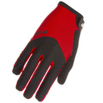 EVO, Palmer Comp Trail, Full Finger Gloves, Unisex, Black/Red, XL, Pair