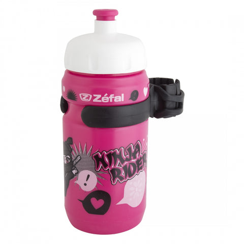 Bottle Zefal 162 12Oz W/Cage Little-Z Girl Ninja Pk