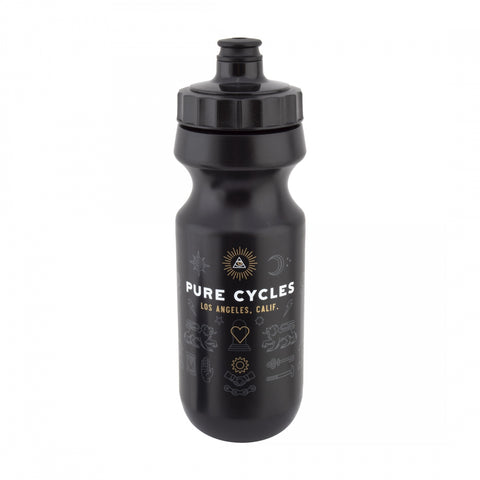 Bottle Pure 600Cc Logo Bk W/Pressure Valve