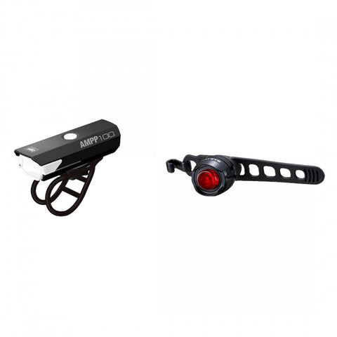 Light Cateye Hl-El041Rc Tl-Ld160Rc Ampp100/Orb Combo Bk