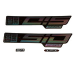 RockShox, SID 35 Ultimate Decal Kit, Gloss Rainbow for Gloss Black Lowers
