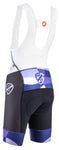 All City Dot Game WoMen's Bib Short Black Dark Purple Purple Lavender Lite