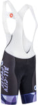 All City Dot Game WoMen's Bib Short Black Dark Purple Purple Lavender Lite