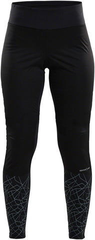 Craft Warm Train Wind Tights Black/Asphalt WoMen's