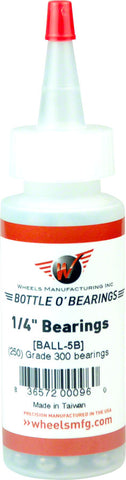 Wheels Manufacturing Grade 300 1/4 Loose Ball Bearing: Bottle of 250