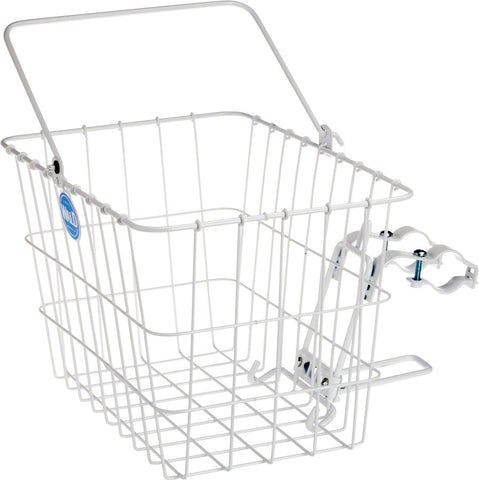 Wald 3114 Front Quick Release Basket with BoltOn Mount White