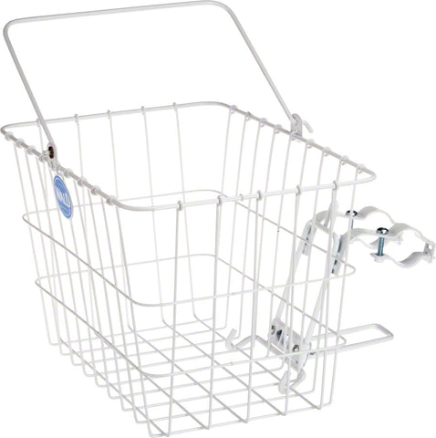 Wald 3133 Front Quick Release Basket with BoltOn Mount White