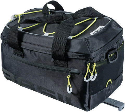 Basil, Miles MIK, Trunk Bag, 7L, Black/Lime