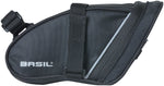 Basil Sport Design Saddle Bag - 1L Strap Mount Black