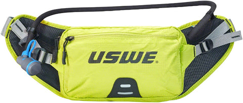 USWE Zulo 2 Lumbar Hydration Pack - Winter Edition Insulated Tube Crazy Yellow
