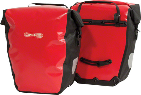 Ortlieb BackRoller City Rear Pannier Pair Red/Black