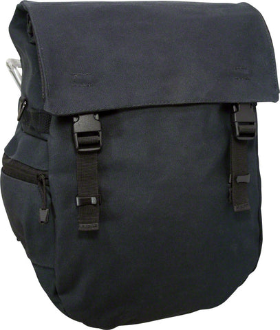 Banjo Brothers Minnehaha Waterproof Canvas Pannier Black