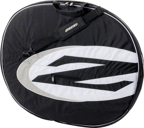 Zipp Two Wheel Padded Bag: Black with White Piping~ Holds Two Wheels