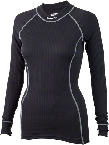 Craft, Active LS Crew, Base Layer, Women, Black, L