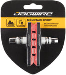 Jagwire Mountain Sport Brake Pads Threaded Post Red
