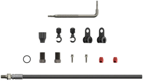 BRAKE DISC SRAM HYD HOSE KIT BK 2000mm THREADED INLINE CRIMP MTN BK