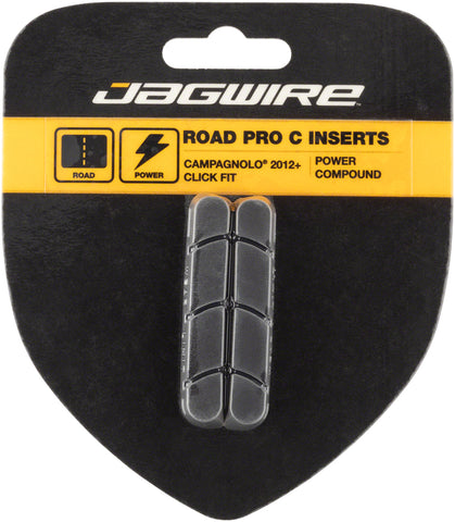 Jagwire Road Pro C Brake Pad Inserts Campagnolo Click Fit 2012+ Black