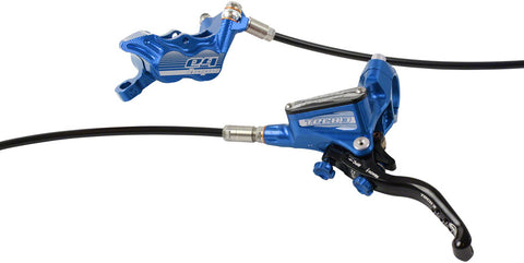 Hope Tech 3 E4 Disc Brake and Lever Front Hydraulic Post Mount Blue