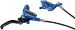 Hope Tech 3 E4 Disc Brake and Lever Rear Hydraulic Post Mount Blue