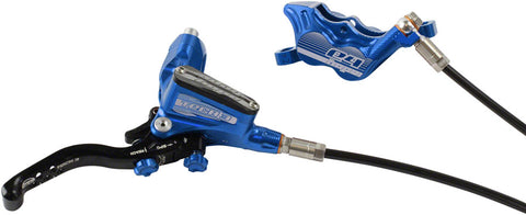 Hope Tech 3 E4 Disc Brake and Lever Rear Hydraulic Post Mount Blue