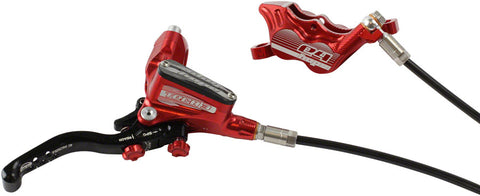 Hope Tech 3 E4 Disc Brake and Lever Rear Hydraulic Post Mount Red