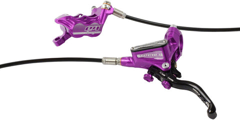 Hope Tech 3 E4 Disc Brake and Lever Front Hydraulic Post Mount Purple