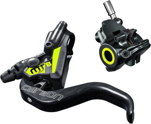 Magura, MT8 SL, MTB Hydraulic Disc Brake, Front or Rear, Flat mount, Disc: Not included, 195g, Black