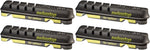 SwissStop Flash EVO Set of 4 SRAM/Shimano Rim Brake Inserts Black Prince