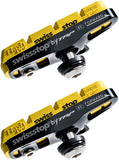 SwissStop Full FlashPro Pair of SRAM/Shimano Rim Brake Shoes and Pads Yellow