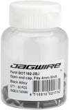 Jagwire 5mm Open Alloy End Caps Bottle of 50 Black