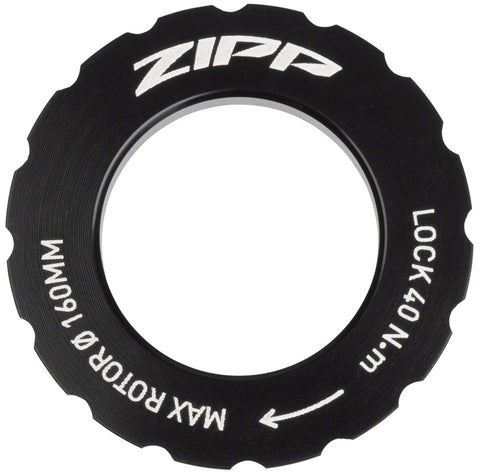 Zipp CenterLock Disc Lock Ring Zipp Logo Sold Each for Rotors up to 160mm