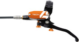 Hope Tech 4 E4 Disc Brake and Lever Set - Front, Hydraulic, Post Mount, Orange