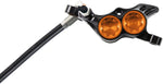 Hope Tech 4 E4 Disc Brake and Lever Set - Front, Hydraulic, Post Mount, Orange