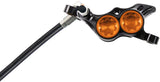 Hope Tech 4 E4 Disc Brake and Lever Set - Rear, Hydraulic, Post Mount, Orange