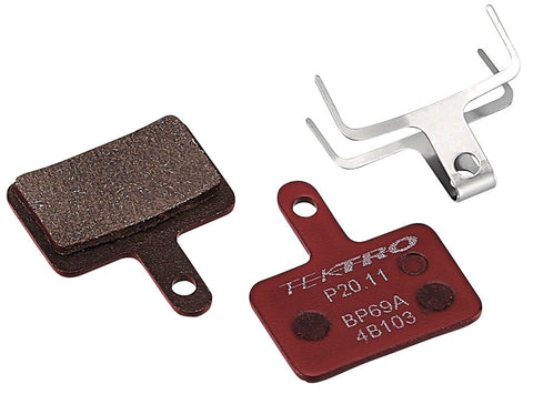 Tektro P20.11 Disc Brake Pad Resin For Use with 2Piston Calipers Red