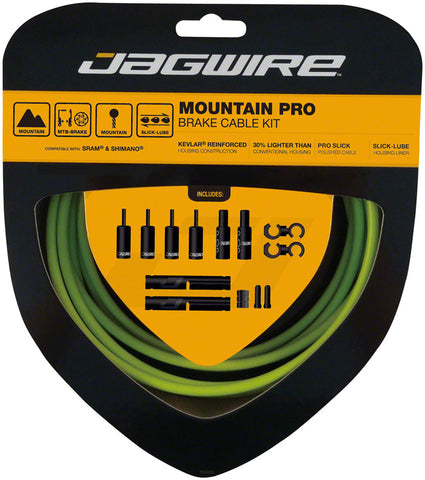 Jagwire Pro Brake Cable Kit Mountain SRAM/Shimano Organic Green