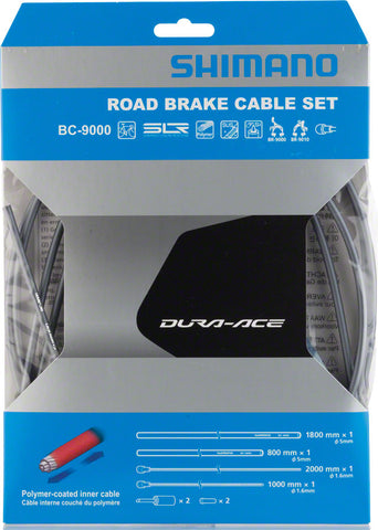 Shimano DuraAce BC9000 PolymerCoated Brake Cable Set HighTech GRAY