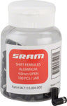 SRAM Shift Cable Housing Ferrules 4mm Open Black 100-count Jar